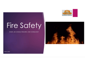 Fire Safety Presentation by OSH Consultant