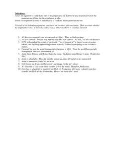 Logic Exercises: Valid and Sound Arguments Worksheet