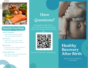 Healthy Recovery After Birth: Nutrition & Exercise for New Moms