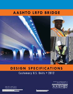 AASHTO LRFD Bridge Design Specifications 2012