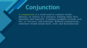 Conjunctions in English Grammar