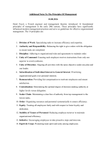 Henri Fayol's 14 Principles of Management