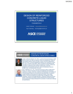 Reinforced Concrete Liquid Structures Design Fundamentals