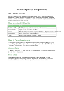 Plano de Emagrecimento Completo