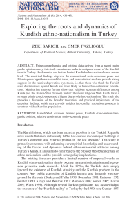 Kurdish Ethno-Nationalism in Turkey: Roots and Dynamics