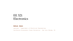 EE 321 Electronics: Flip Flops