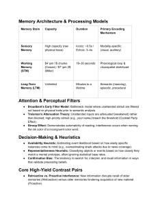 Memory Architecture & Processing Models Study Guide