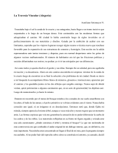 La Traves&iacute;a Vincular: Alegor&iacute;a de la naturaleza y la ciudad