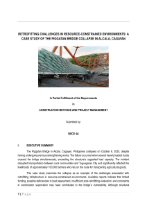 Piggatan Bridge Collapse: Retrofitting Challenges in Resource-Constrained Environments