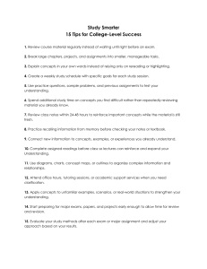 Study Smarter: 15 College Success Tips