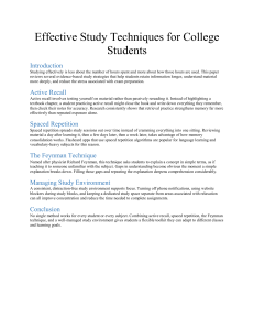 Effective Study Techniques for College Students