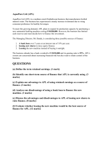 AquaPure Ltd Case Study: Business Finance Options