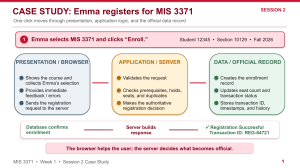 MIS 3371 Case Study: Emma's Registration Process