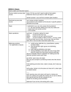 Stacks in Computer Science: Lecture Notes & Study Guide