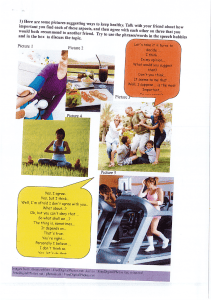 Health Discussion Prompts: ESL Workbook Page