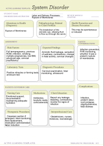 Rupture of Membranes Active Learning Template