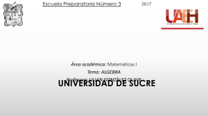 &Aacute;lgebra: Conceptos y Ecuaciones de Primer Grado