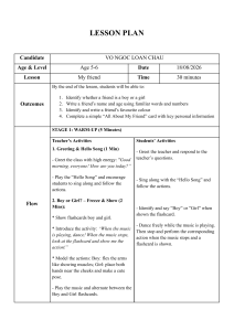Lesson Plan: My Friend for 5-6 Year Olds
