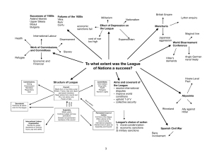 League of Nations Successes & Failures Study Guide