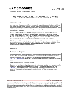 GAP Guidelines: Oil and Chemical Plant Layout & Spacing