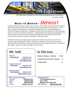 Industrial Refrigeration Defrost Techniques - Hot Gas Defrost