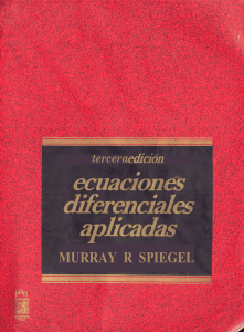 Ecuaciones Diferenciales Aplicadas - Murray R. Spiegel