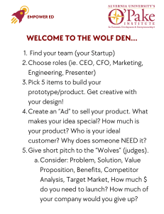 Wolf Den Startup Simulation Guide
