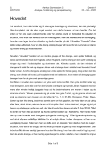 Analyse af novellen "Hovedet" af Jesper Wung-Sung