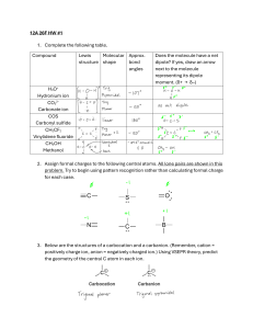 Chemistry Homework: Lewis Structures & VSEPR Theory