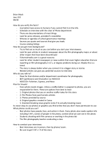 Journalism Tips: Fact-Checking, Interviews, Visuals for Jour 222