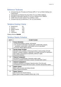 Computer Security Course Syllabus
