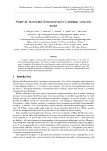 Vectorial Hysteresis Model for Ferromagnetic Materials