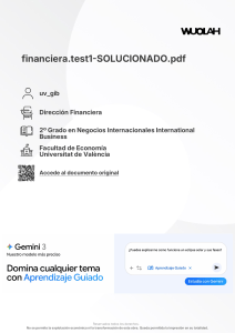 Examen Resuelto de Direcci&oacute;n Financiera - UV