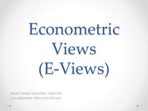 Tutorial de Econometric Views (E-Views)
