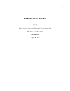 What Does the Bible Say About Money: Personal Finance Insights
