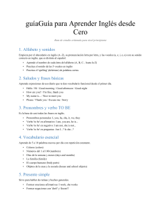 Gu&iacute;a para Aprender Ingl&eacute;s desde Cero