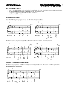 Week 11 Music Theory Assignment: Four-Part Writing & Counterpoint