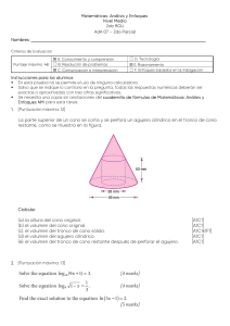 Examen de Matem&aacute;ticas: An&aacute;lisis y Enfoques Nivel Medio