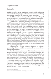 Butterfly by Jacqueline Doyle: A Mother's Grief Over a Missing Child