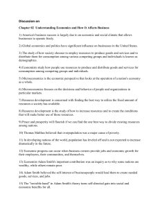 Chapter 02: Understanding Economics and Business
