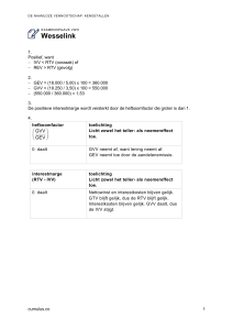 VWO Examenopgave Naamloze Vennootschap Kengetallen