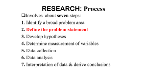 Research Process: 7 Steps to Define Problems