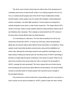 Ethics of Autonomous Combat Aircraft: Anduril Memo