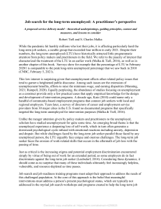 Job Search for the Long-Term Unemployed: A Practitioner's Perspective