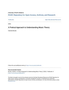 A Practical Approach to Understanding Music Theory Textbook