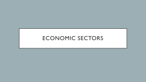 Economic Sectors: Primary, Secondary, Tertiary, Quaternary