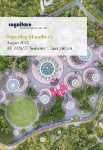 Superday Handbook: Cognitare Recruitment Guide