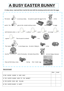 A Busy Easter Bunny: Rebus Story & Quiz