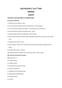 Class 7 Chemistry Question Bank Chapter 1