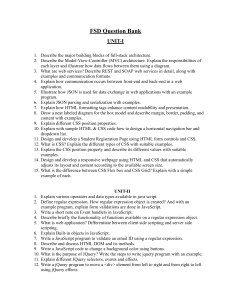 FSD Question Bank: Full Stack Development Practice Questions